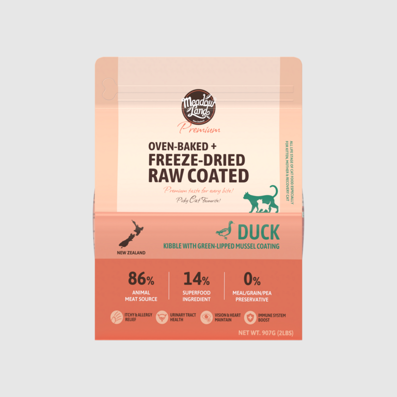 Meadowland臻至系列烘焙鴨肉及青口塗層全貓糧