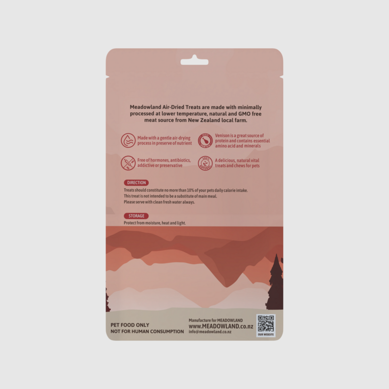 Meadowland風乾鹿肉+青口粉貓犬零食