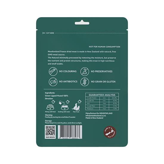 Meadowland凍乾青口貓犬零食