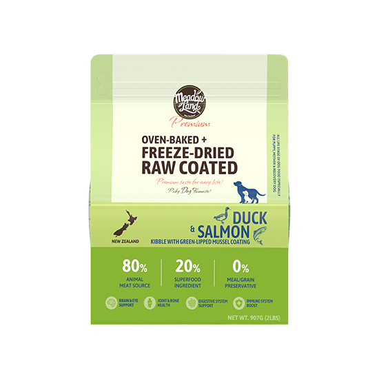 Meadowland臻至系列烘焙鴨肉 + 三文魚及青口塗層全犬糧